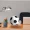 Premium Acrylic Football Display Stand Set For Sports Ball Showcase 2PCS 1