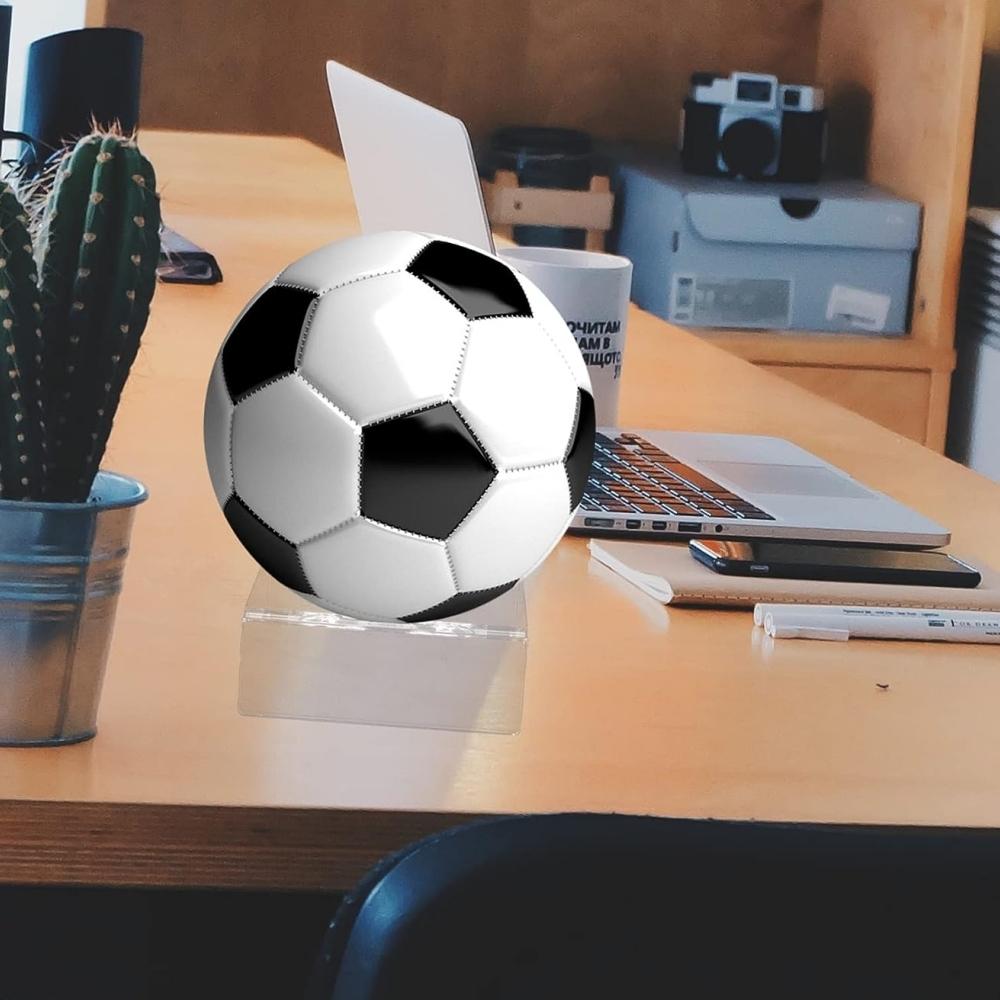 Premium Acrylic Football Display Stand Set For Sports Ball Showcase 2PCS 2