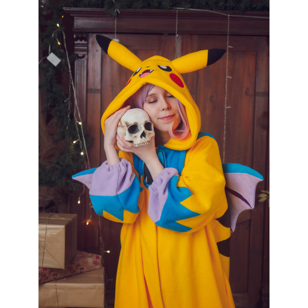 Pikachu Zubat pokemon kigurumi adult onesie pajama 03.jpg