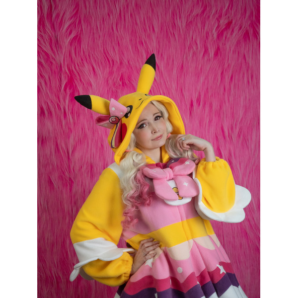 Pikachu pop star pokemon kigurumi adult onesie pajama 10.jpg