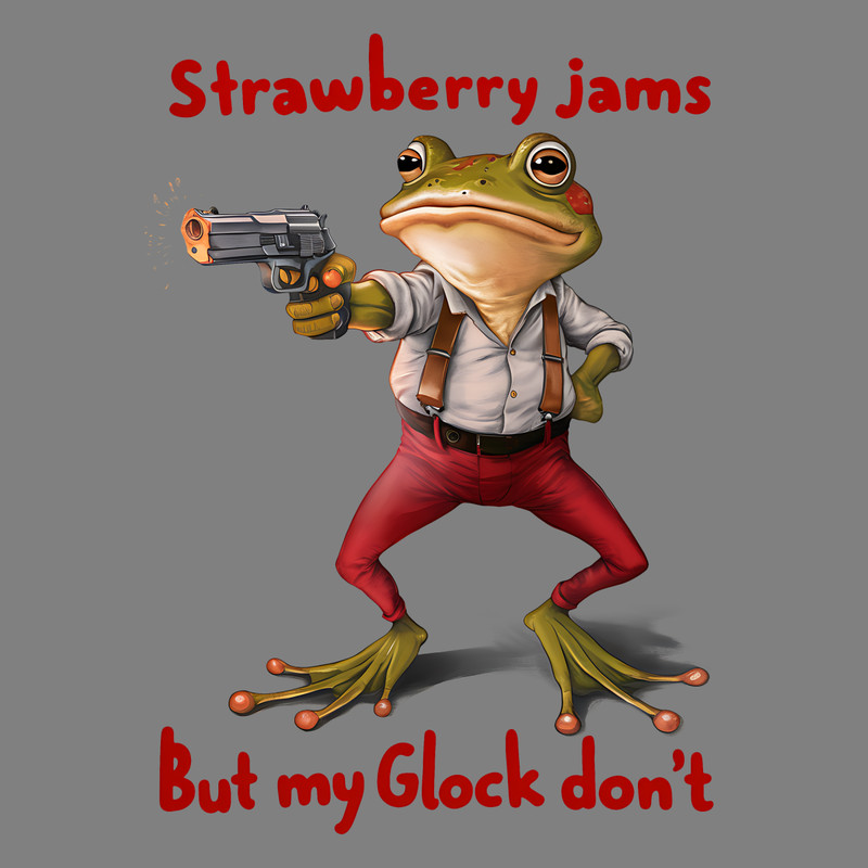 Funny-Meme-Frog-Strawberry-Jams-But-My-Glock-Dont-PNG-2706242003.png
