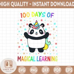 100 days of magical learning svg, 100 days unicorn svg,unicorn svg,school unicorn svg, school svg,100 days of schoo svg,
