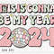 Retro Happy New Year 2024 PNG File, New Year Sublimation, 2024 PNG, Disco Ball PNG, Instant Digital Download 1.jpg