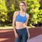 Blue Modern Chic Pattern Sports Bra 0