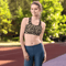 Leopard Skin Animal Pattern Sports Bra 1