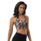 Beautiful Romantic Flowers Chic Floral Pattern Longline Sports Bra 0