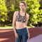 Beautiful Romantic Flowers Chic Floral Pattern Sports Bra 0