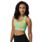 Birds  Flying Kites Summer Seamless Pattern Longline Sports Bra 1