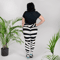 Zebra Skin Seamless Pattern AllOver Print Plus Size Leggings 0