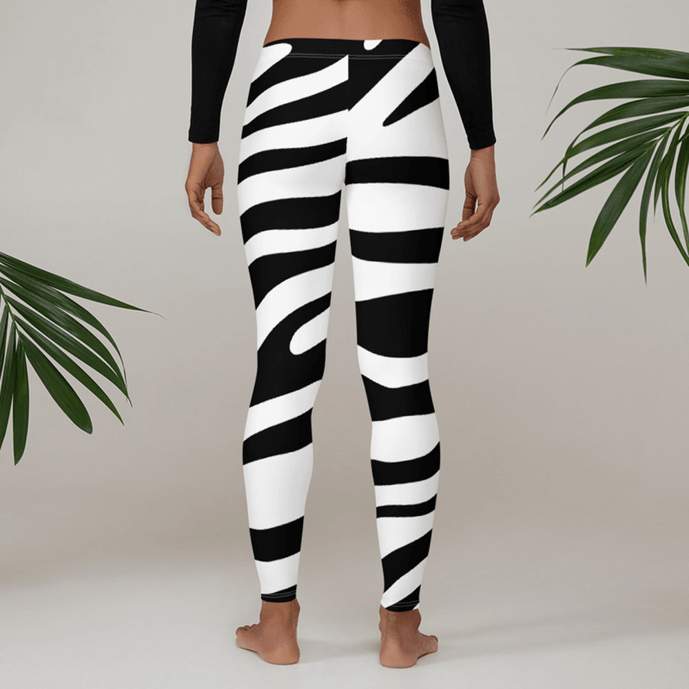 Zebra Skin Seamless Pattern Leggings 0