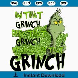 Grinchmas SVG, Christmas SVG, Grinc Svg, Merry Christmas SVG, Christmas Clip Art, Christmas Cut Files, Cricut, Silhouett