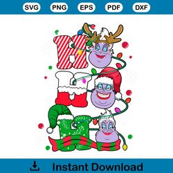 ho ho ho disney villains christmas ursula png