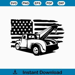 US Tow Truck Svg 2 | Tow Truck Clipart | Tow Truck Driver svg | Truck Svg | Tow Truck Shirt | Truck Driver Shirt