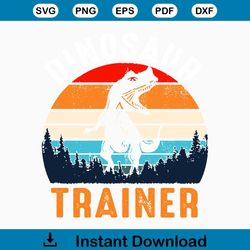 PNG EPS SVG Design Dinosaur Trainer Tshirt Sublimation Digital File Download