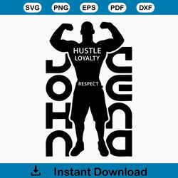 John Cena SVG, Instant Download, Digital Files, Png, Pdf, Dxf and Svg