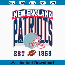 Vintage New England Patriot PNG, Vintage Patriot Football PNG, New England Fan Gift, New England Football, Sunday Game