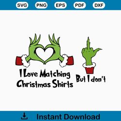 I Love Matching Christmas Shirts PNG, Christmas Couples Funny Matching Png, Christmas Png, Christmas Linghts Png, Funny