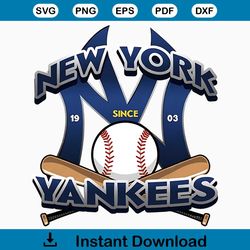 Yankees PNG, New York Baseball, Tshirt Design, DTG DTF, Sublimation Printing, Sticker Design, Mug Design, Digital Files