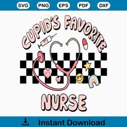 Cupids Favorite Nurse Valentines Day SVG