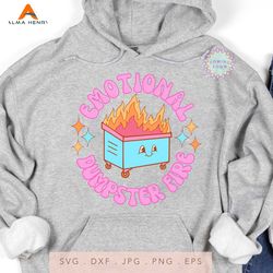 emotional dumpster fire mental health svg