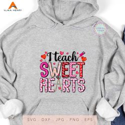 i teach sweet hearts png file , happy valentines day png