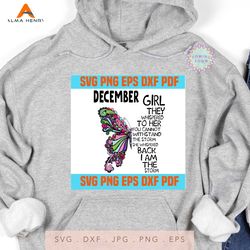 December Girl, You Cannot Withstand The Storm, I Am The Storm, December Birthday Girl Svg, December Birthday Gift, Birth