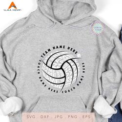 volleyball svg, Volleyball team svg, back of shirt svg, team members svg, cut file, volleyball shirt design, custom