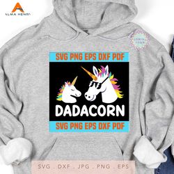 Unicorn Dad Father's Day SVG, Unicorn Svg For Cricut, Funny Daddy, Unicorn Daddy, Dadacorn Tshirt, Funny Father's Day Ca