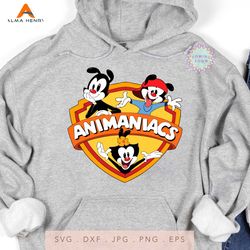 The Zany Adventures of the Animaniacs Bros, Layered, Printable Cricut Design Cut File SVG PNG GiF Ai JPeG EPS