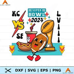 Funny 2024 Super Bowl KC vs SF Match PNG