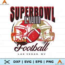 Super Bowl LVIII Football Las Vegas SVG