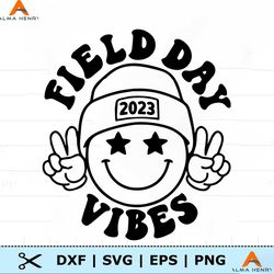 Field Day Vibes 2023 Smiley Face PNG