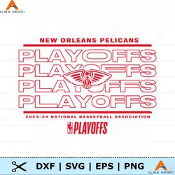 New Orleans Pelicans 2024 NBA Playoffs SVG