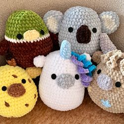 Pattern  bundle Crochet cute squishy toys Amigurumi animals pattern Crochet kawaii toys for kids Crochet koala