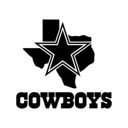 Cowboys Dallas Map Svg Cricut Digital Download