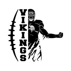Vikings Football Player Svg Digital Download