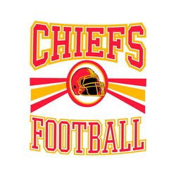 Retro Chiefs Football Helmet Svg Digital Download
