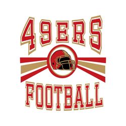 Retro 49ers Football Helmet Svg Digital Download