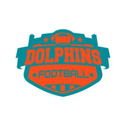 Dolphins Football Svg Cricut Digital Download
