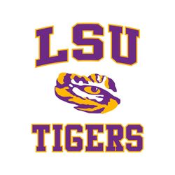 LSU Tigers With Tiger Eye NCAA Svg Digital Download
