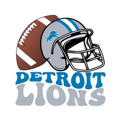 Detroit Lions Helmet Football Svg Digital Download