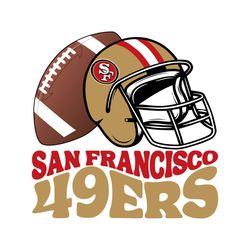 San Francisco 49ers Helmet Football Svg Digital Download