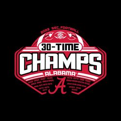 2023 SEC Championships Alabama College Football Svg