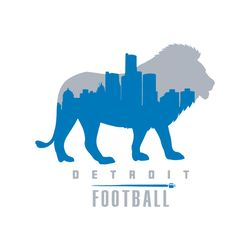 Detroit Football Lions Skyline Svg Digital Download