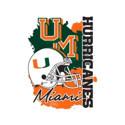 Miami Hurricanes Helmet NCAA Svg Digital Download