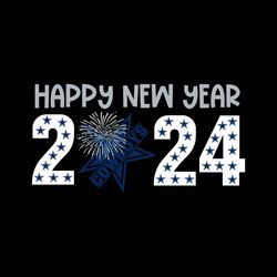 Happy New Year 2024 Dallas Cowboys Svg Digital Download