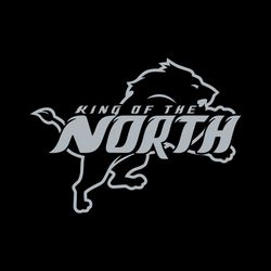 King Of The North Detroit Lions Football Logo Svg