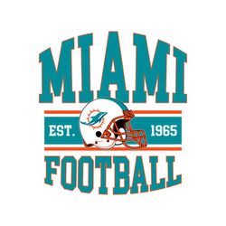 Retro Miami Football Helmet Svg Digital Download