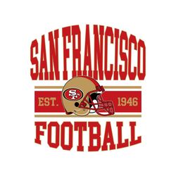 Retro San Francisco Football Helmet Svg Digital Download