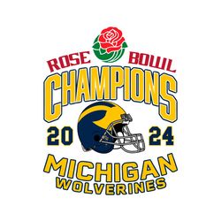 Rose Bowl Champions Michigan Wolverines NCAA Svg